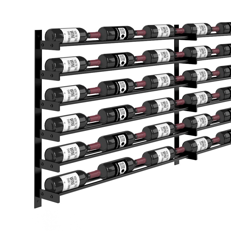 VintageView Wine Wall Six Row 18 Bottles/Single Deep (Extension Kit)