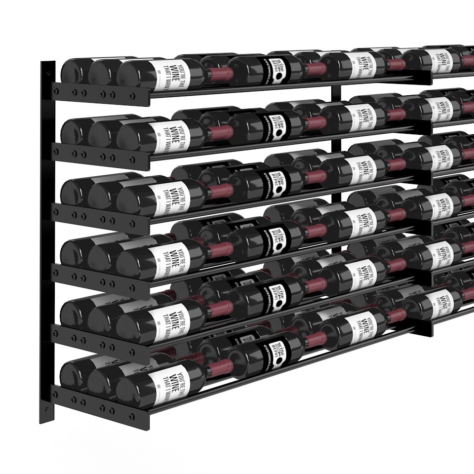 VintageView Wine Wall Six Row 54 Bottles/Triple Deep (Extension Kit)